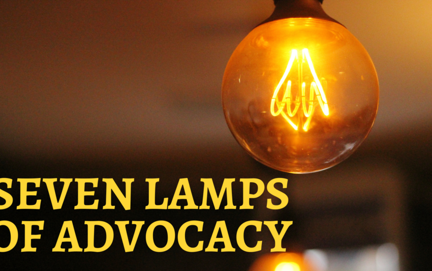 Seven Lamps Of Advocacy - Lawblog4u