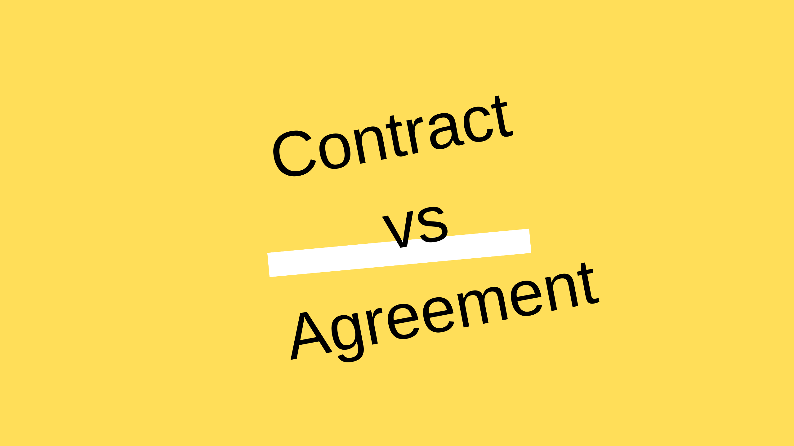 Difference Between Contract And Agreement In Contract Law - Lawblog4u